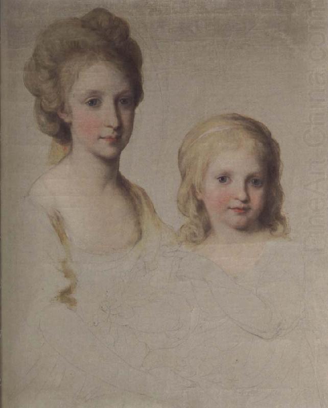 Bozzetto zum Bildnis Maria Theresa und Maria Chrstian, Angelica Kauffmann